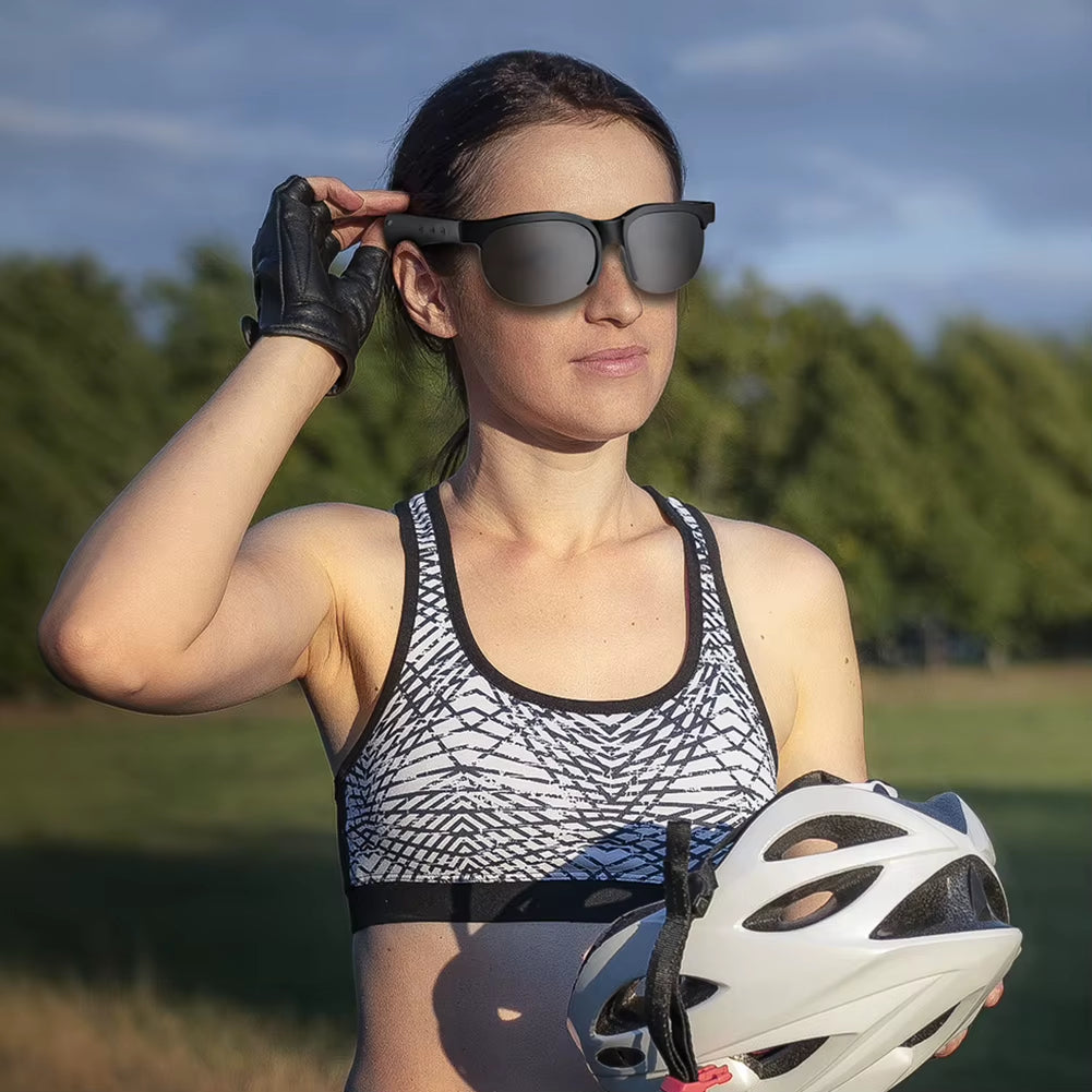 AI Intelligent Translation Glasses Bluetooth-Compatible 5.4 Smart Glasses Support 144 Languages Music Sunglasses for Men & Women