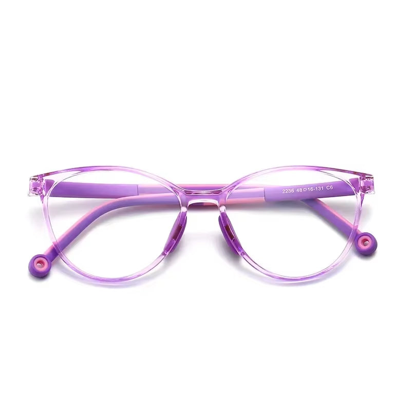 Blue Light Blocking Glasses for Kids Computer Glasses TR90 Frame Clear Lens Girl Boy Video Gaming Children Safety Eyewear
