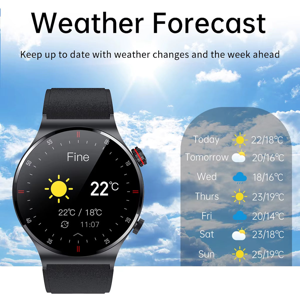 NFC Bluetooth Call Smart Watch Men 2023 Sport Bracelet ECG+PPG Waterproof Custom Watch Face Men Smartwatch for IOS Android