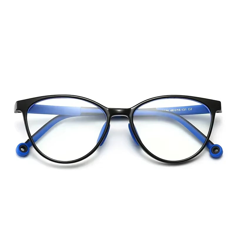 Blue Light Blocking Glasses for Kids Computer Glasses TR90 Frame Clear Lens Girl Boy Video Gaming Children Safety Eyewear