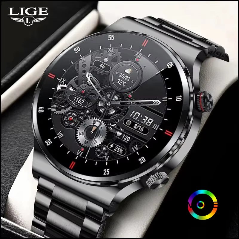 NFC Bluetooth Call Smart Watch Men 2023 Sport Bracelet ECG+PPG Waterproof Custom Watch Face Men Smartwatch for IOS Android