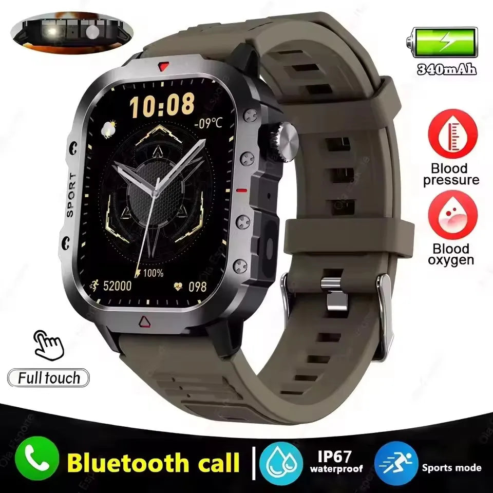 New GPS Sport Smart Watch Waterproof BT Call Militarygrade Outdoor Smartwatch IP67 for Men Women Fashion Business Smartbracelet