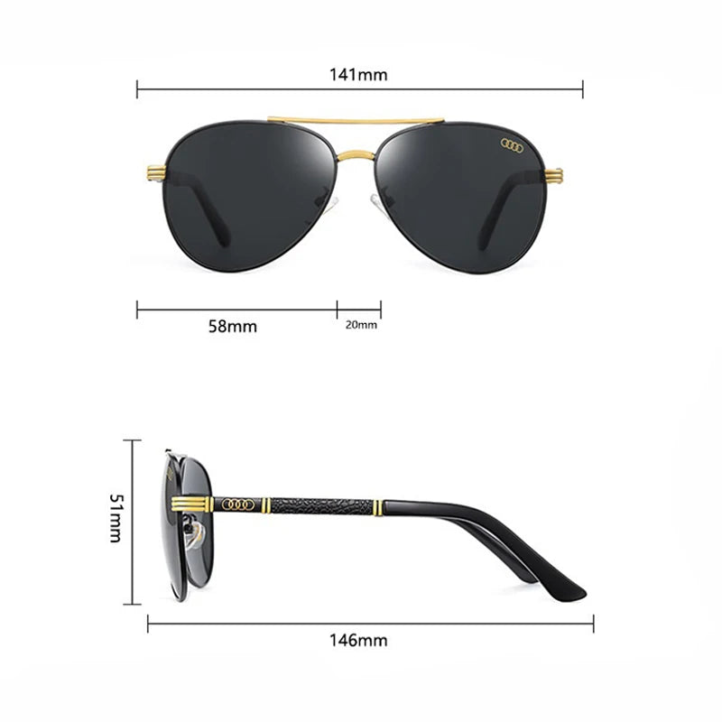 High End Luxury Men Driving Polarized Sunglasses, Brand Luxury Design anti Glare, Men and Women Driver Goggles Gentlemanly