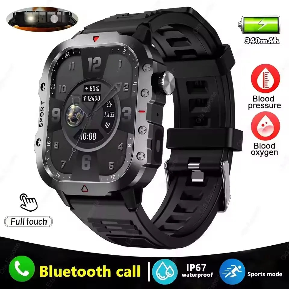 New GPS Sport Smart Watch Waterproof BT Call Militarygrade Outdoor Smartwatch IP67 for Men Women Fashion Business Smartbracelet