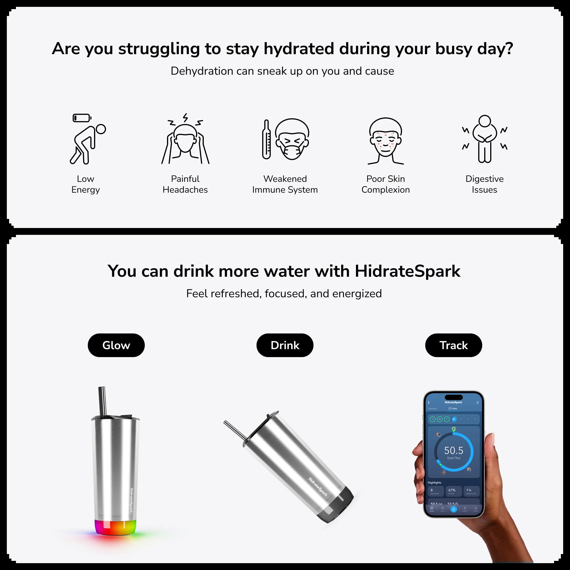 20 Oz Hidratespark PRO