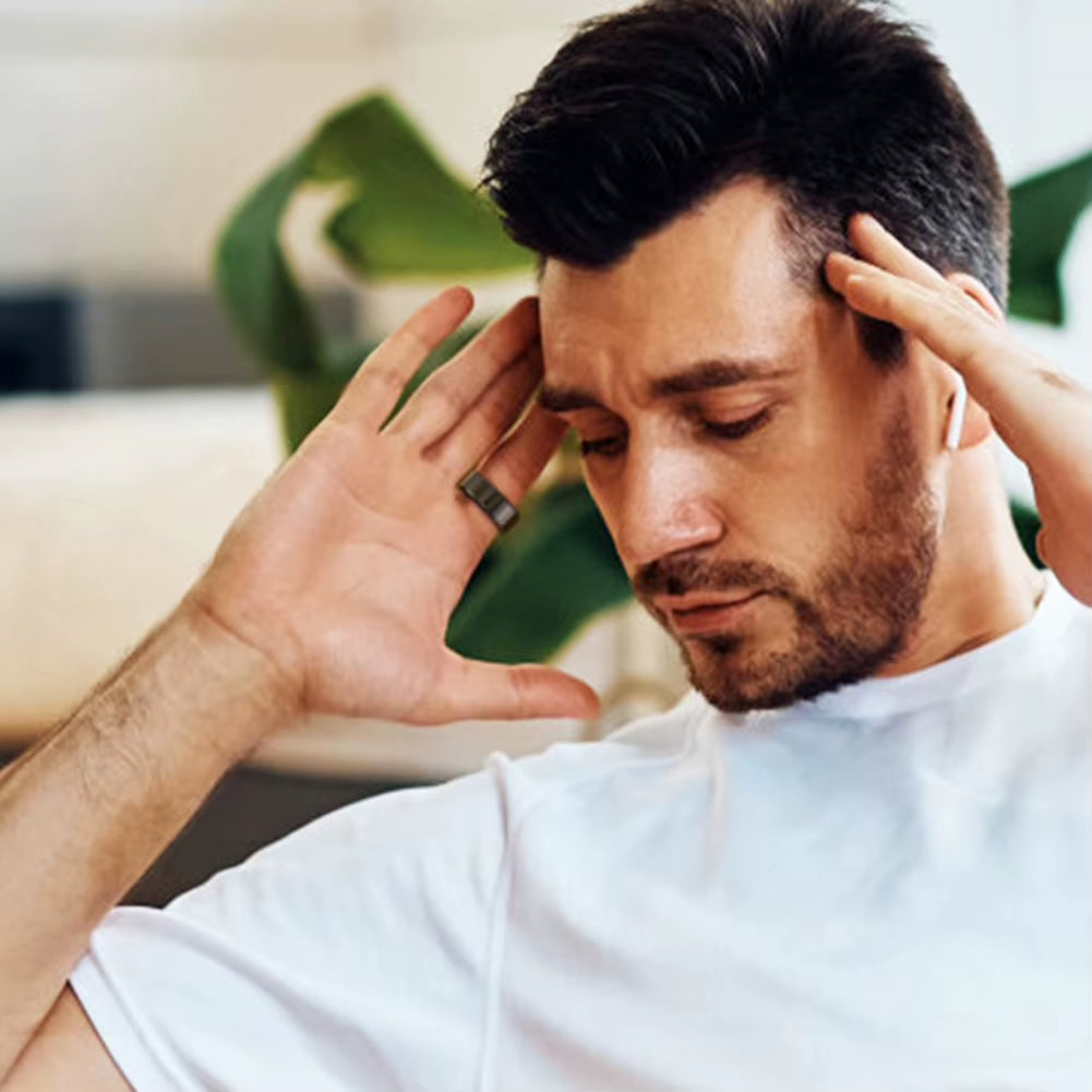 R02 Smart Ring Health Tracker 5.0 Bluetooth-Compatible Heart Rate Tracker IP68 & 5ATM Waterproof Wearable for Android for IOS