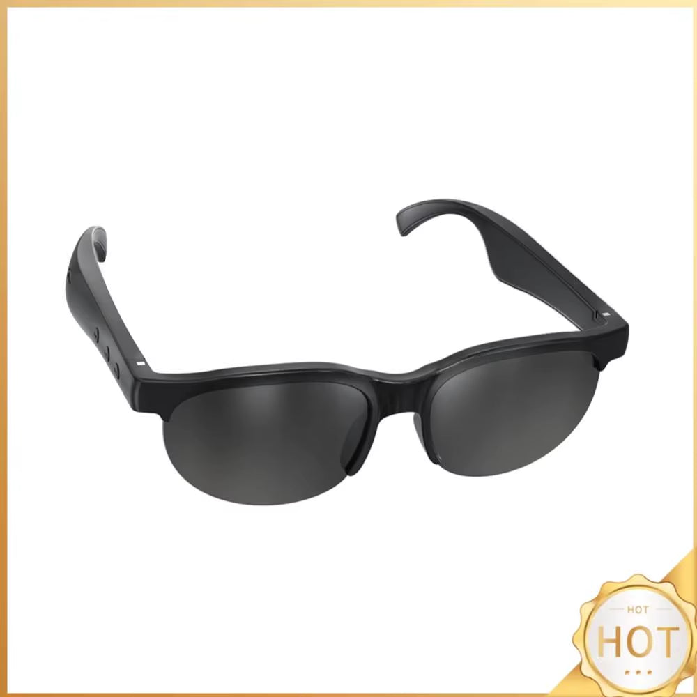 AI Intelligent Translation Glasses Bluetooth-Compatible 5.4 Smart Glasses Support 144 Languages Music Sunglasses for Men & Women