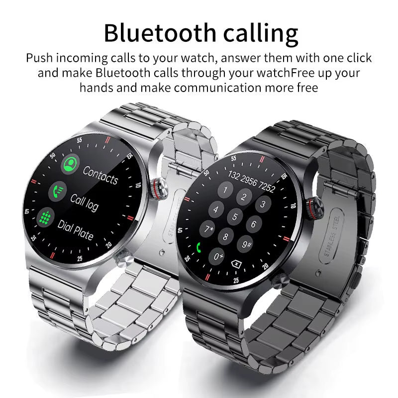 NFC Bluetooth Call Smart Watch Men 2023 Sport Bracelet ECG+PPG Waterproof Custom Watch Face Men Smartwatch for IOS Android