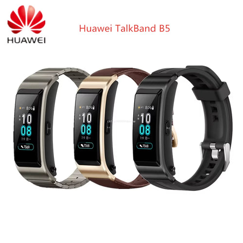 95% New  Talkband B5 Talk Band Bluetooth Smart Bracelet Wearable Sports Wristbands Touch AMOLED Screen Call Earphone Bands