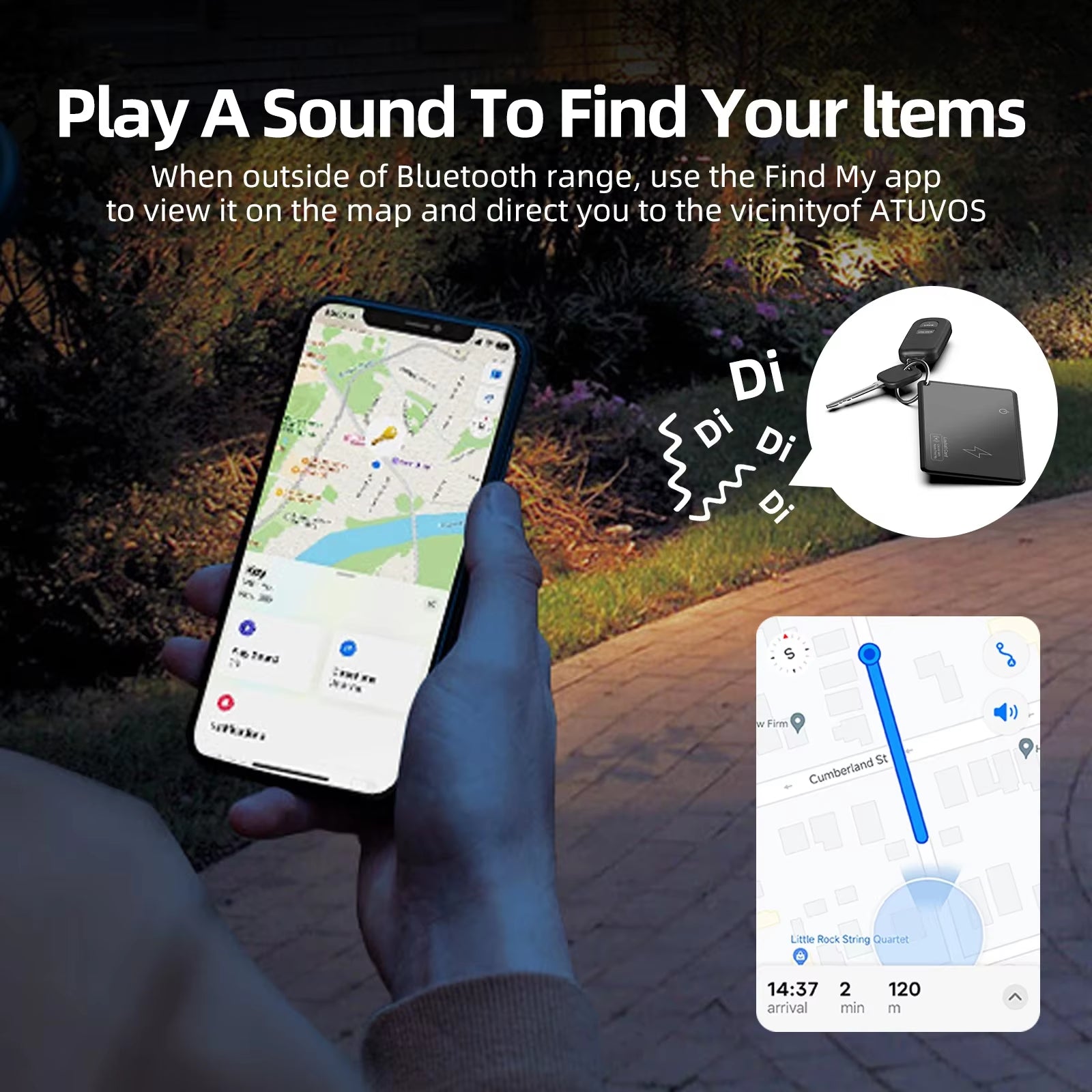 Luxury Smart GPS Tracker Card: Ultra-Thin, Airtag-Compatible, Waterproof Locator for Wallets & More - Ios Ready