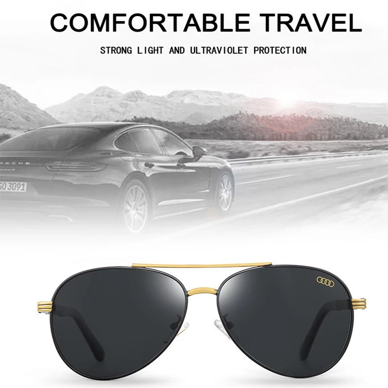 High End Luxury Men Driving Polarized Sunglasses, Brand Luxury Design anti Glare, Men and Women Driver Goggles Gentlemanly