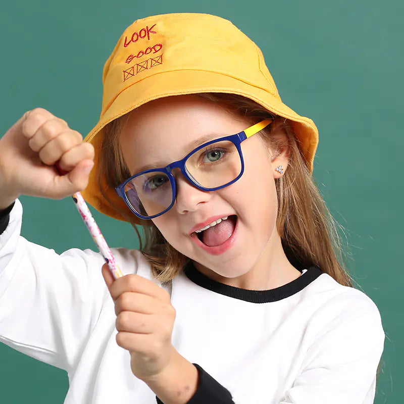 Kids' Stylish Anti-Blue Light Glasses with Silicone Frame