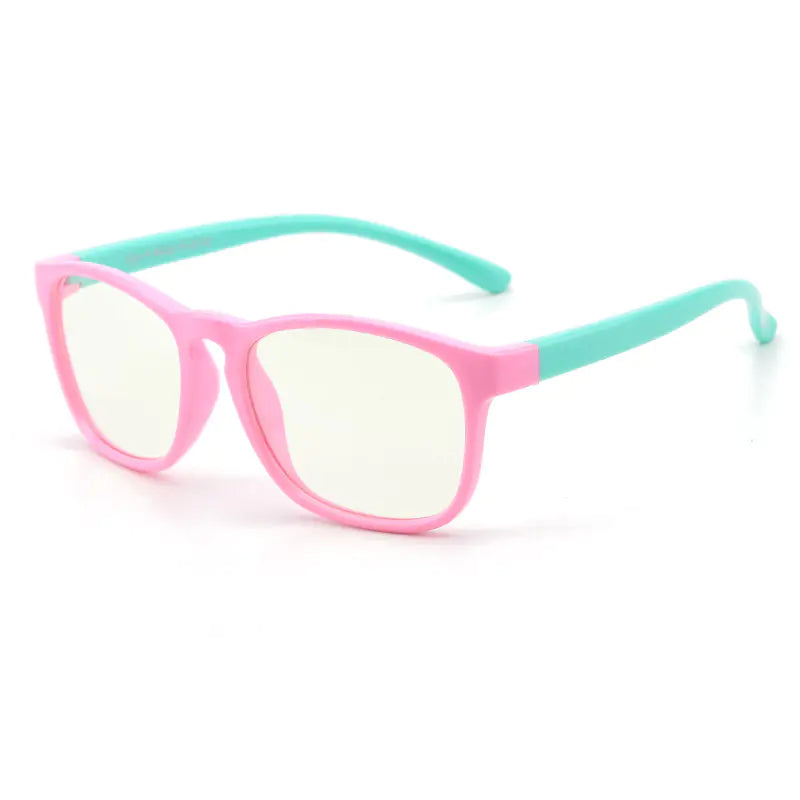 Kids' Stylish Anti-Blue Light Glasses with Silicone Frame