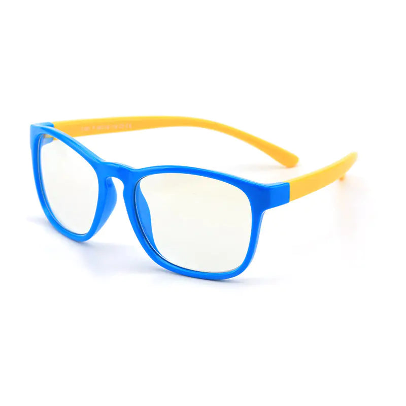 Kids' Stylish Anti-Blue Light Glasses with Silicone Frame